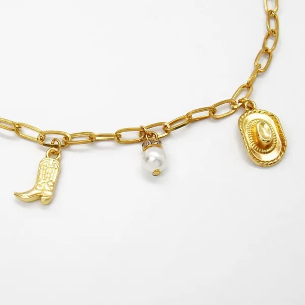Gold Western Charm Necklace - Image 5
