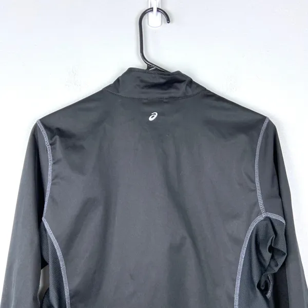 Asics Running Jacket Full Zip Black Water Repellant Activewear Women Size‎ Small - Image 6