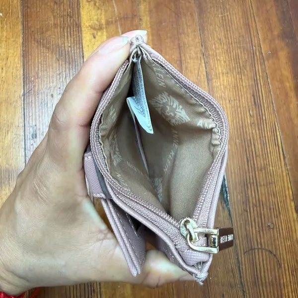 Anne Klein Dusty Pink Zip & Snap Wallet - Image 3