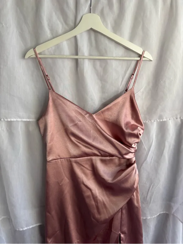 Birdy Grey Catherine Shiny Satin Dress - Image 3