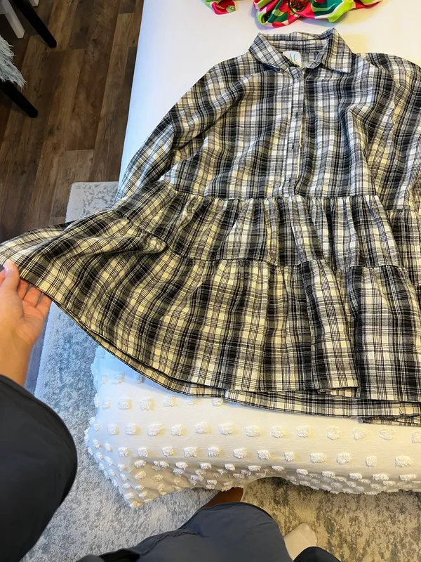 Plaid Dress Size M - Image 2