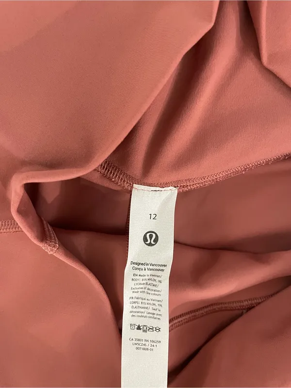 Lululemon NWT Align High-Rise Leggings 28” pants Brier Rose Size 12 - Image 7