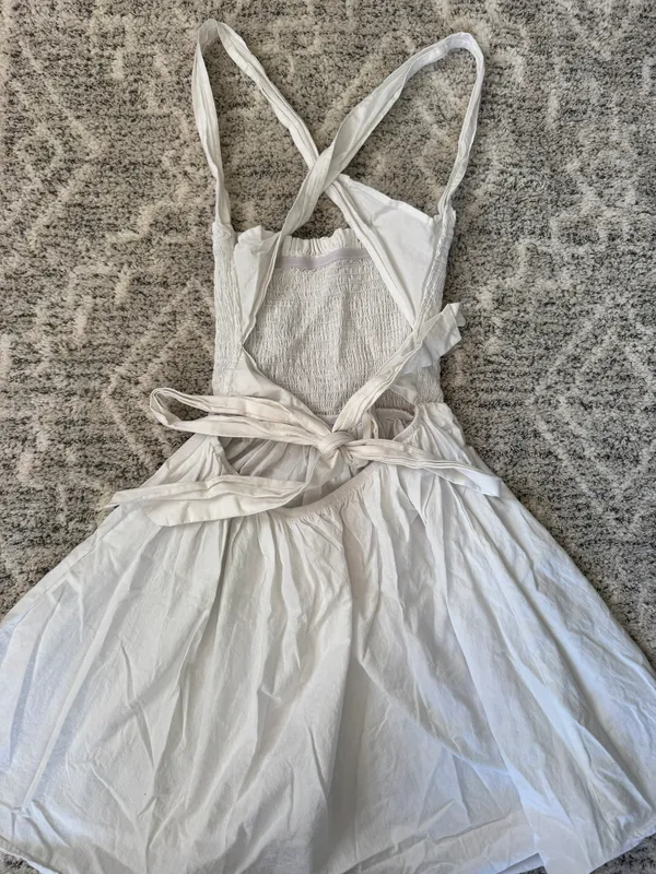 White Summer Dress Size XS - Image 3