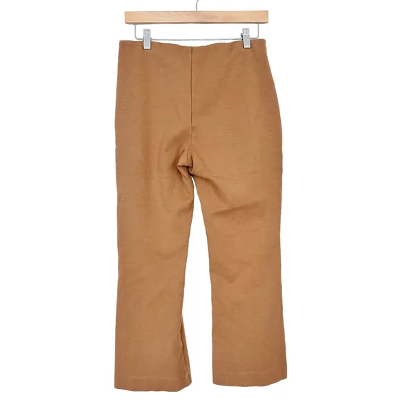 Everlane Tan The Dream Kick Flare Pull On Pants Sz L - Image 5