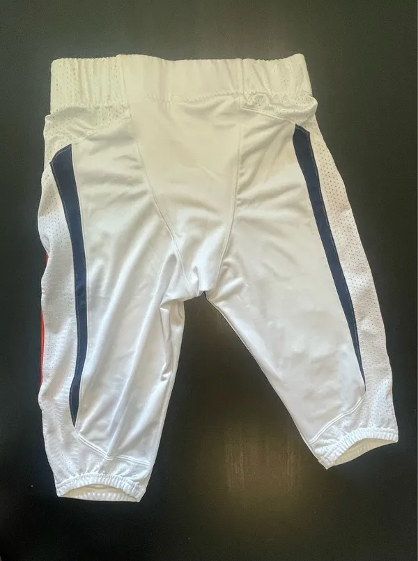 Nike Men’s White and Orange Padded Football Pants ( Large) - Image 7