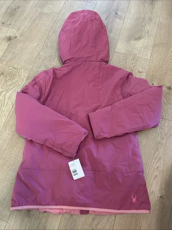 Spyder Women's Spyderlite Jacket with Hood, Rosewood, Size Large, NWT - Image 5