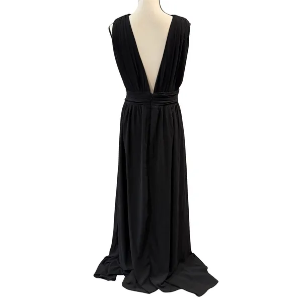 Lulu’s Women’s Black Sleeveless Evening Gown Size XL - Image 2