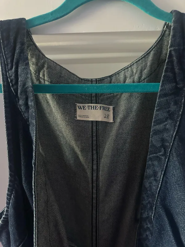 Free People Denim Jumpsuit - Image 4
