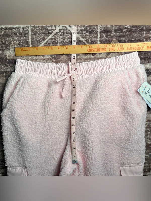Hippie Rose Women’s Ballet Slipper Cozy Sherpa Joggers,Casual Loungewear|Size:L - Image 12