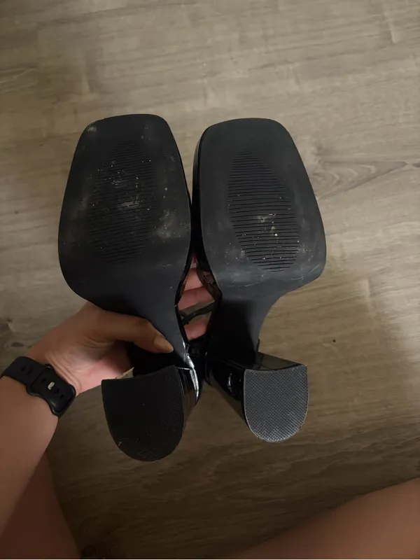 Platform Heels Black Size 8 - Image 5