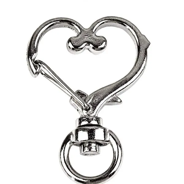 ‎NWOT. SF 49ers 🏈 Keychain includes Heart Shape Silver Medal Spring Clip. Brown - Image 8