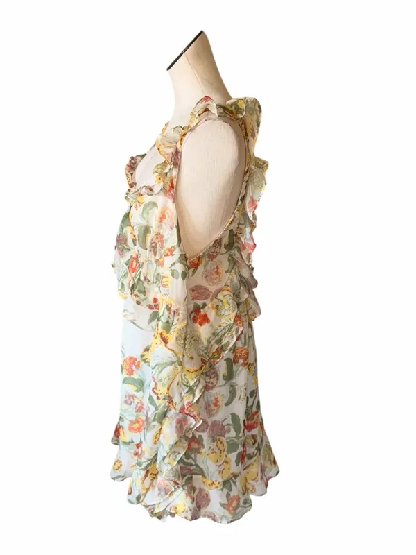 NWOT $168 Free People Bali Flora Minidress Large, TEA COMBO - Image 8