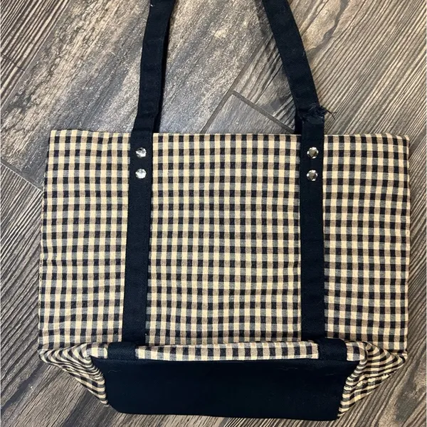Longaberger Checkered Small Tote Bag - Image 2