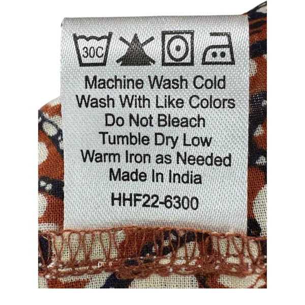 HOUSE OF HARLOW 1960 Boho Floral Open Tie Back Maxi Ruffle‎ Dress Cotton Medium - Image 9
