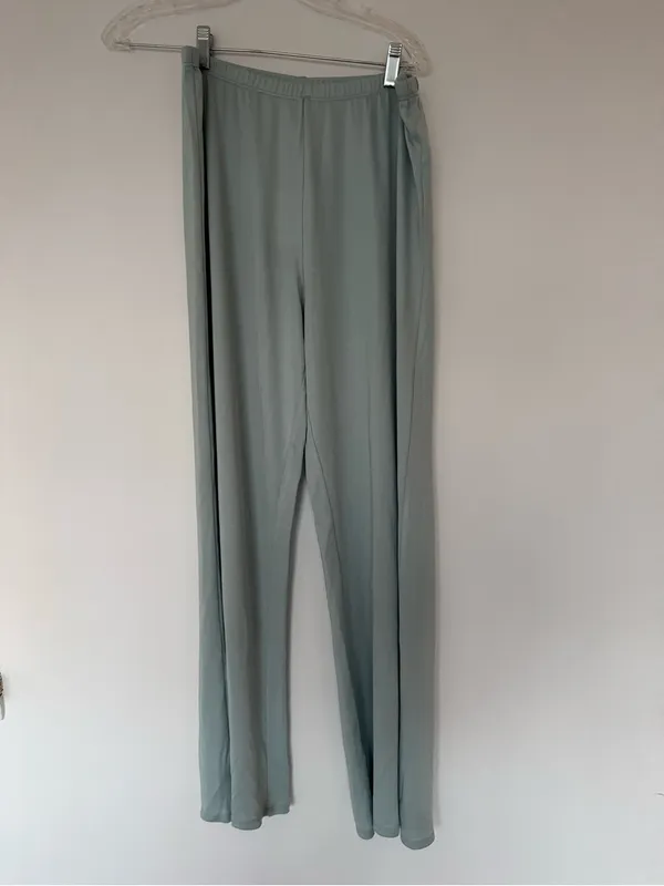 Calvin Klein light cloud blue lounge wear luxury relaxed wide pants large NWT - Image 14