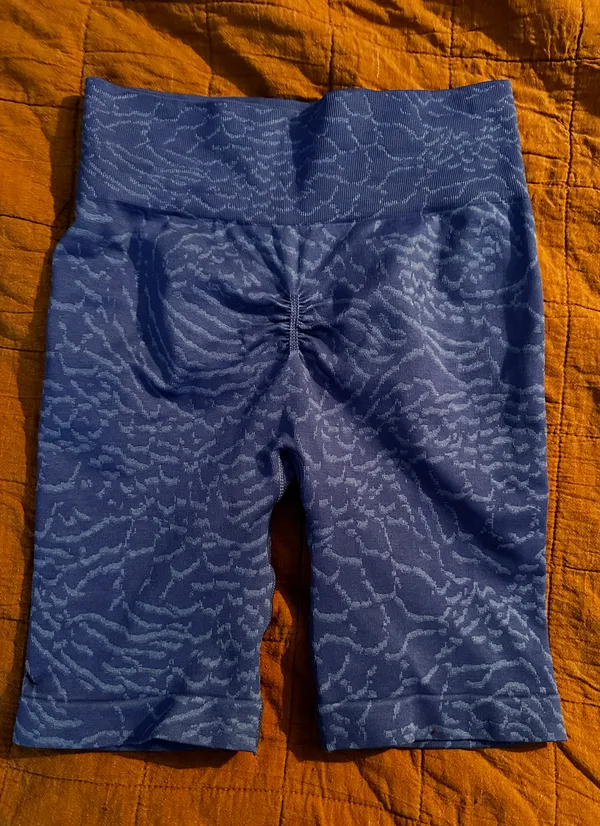 Gymshark Blue Cycling Shorts - Image 4