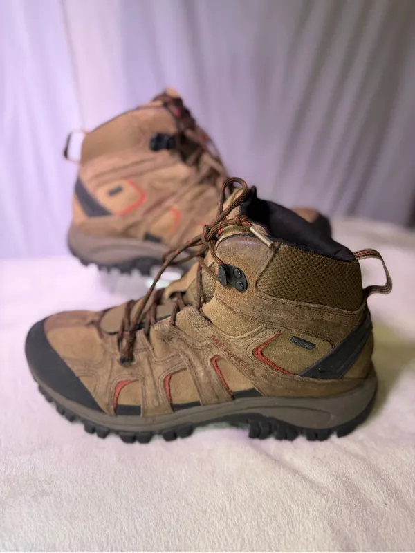 Merrell Brown and Black Men's Trail Mid Hiking Boots - Image 2