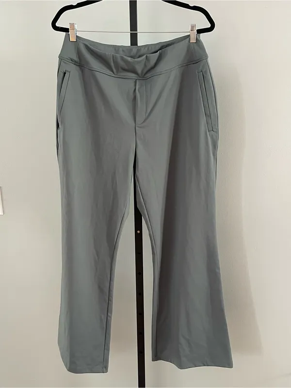 NWT Halara Flex DayStretch High Waisted Straight Leg Work Pants Gray Size XL - Image 2