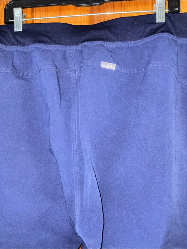 Women’s figs Navy Drawstring nursing pants straight leg pants size XL - Image 5