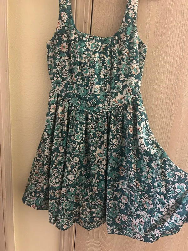 Marshalls Green Floral mini dress - Image 3