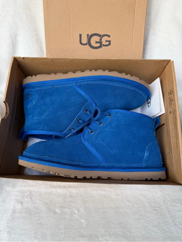 UGG Neumel Women’s Short Suede Boots Cobalt Blue Size 9 - Image 6