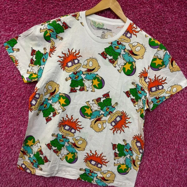 Nickelodeon Tommy and Chucky Rugrats All Over Tshirt size XL - Image 3