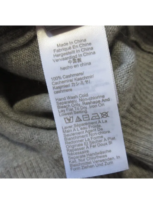 NWT J.Crew Cashmere Cropped V-neck Cardigan Sweater in Heather Gray M - Image 3