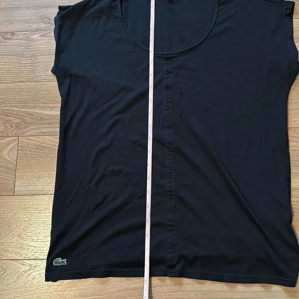 Lacoste women's black 100% cotton t-shirt size‎ 38 - Image 6