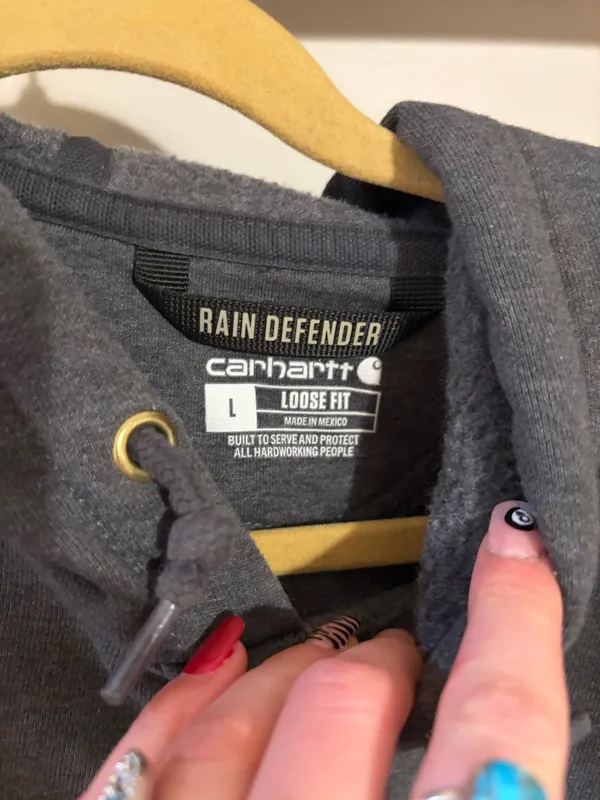 Men’s Grey Carhartt Hoodie - Image 4
