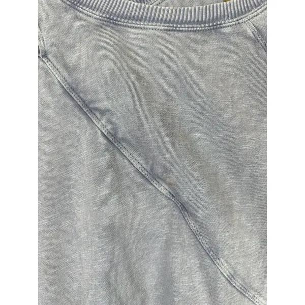 Pilcro Crossover Pullover Sweatshirt Women XXS Long Sleeve Purple Cozy Oversized - Image 7