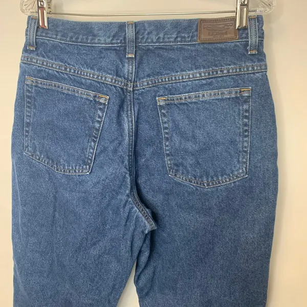 LL Bean Fleece Lined Jeans Sz 14P Double L - Image 5
