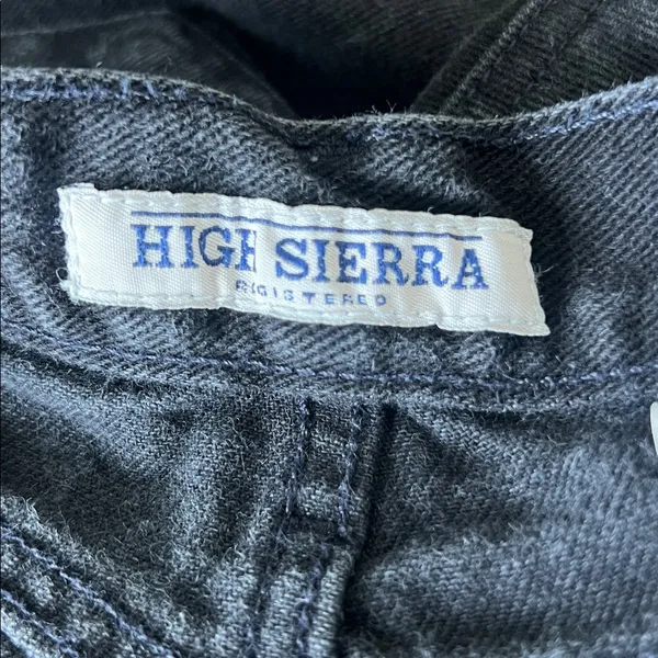 High Sierra 100%‎ Cotton High Rise Straight Leg Jeans Size 8 Black - Image 3