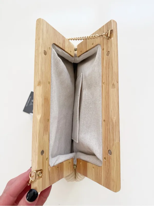 NWT Haute Hippie Woven Chain Strap Clutch - Image 4