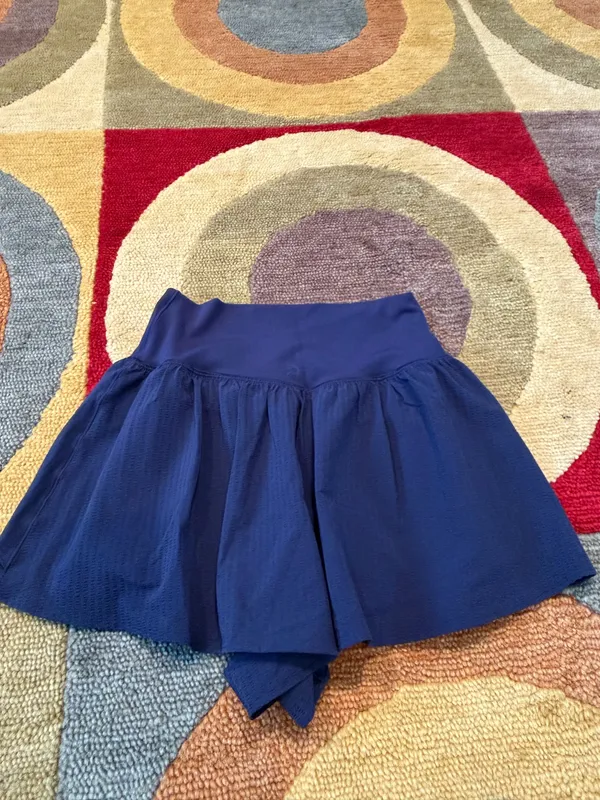 NWT Offline by Aerie Real Me High Rise Crossover Waistband Navy Blue Shorts S - Image 6