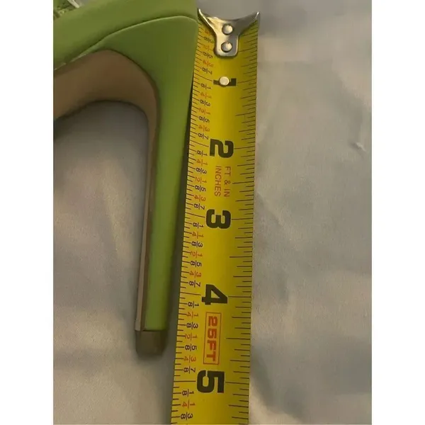 New Lulus Lianya Green Ankle Strappy Wrap Stiletto Shoes Size 7 - Image 11