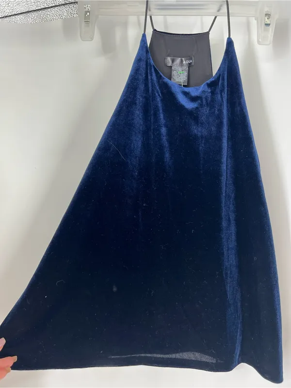 Aqua Velvet Navy Blue Spaghetti Strap Camisole - Image 8