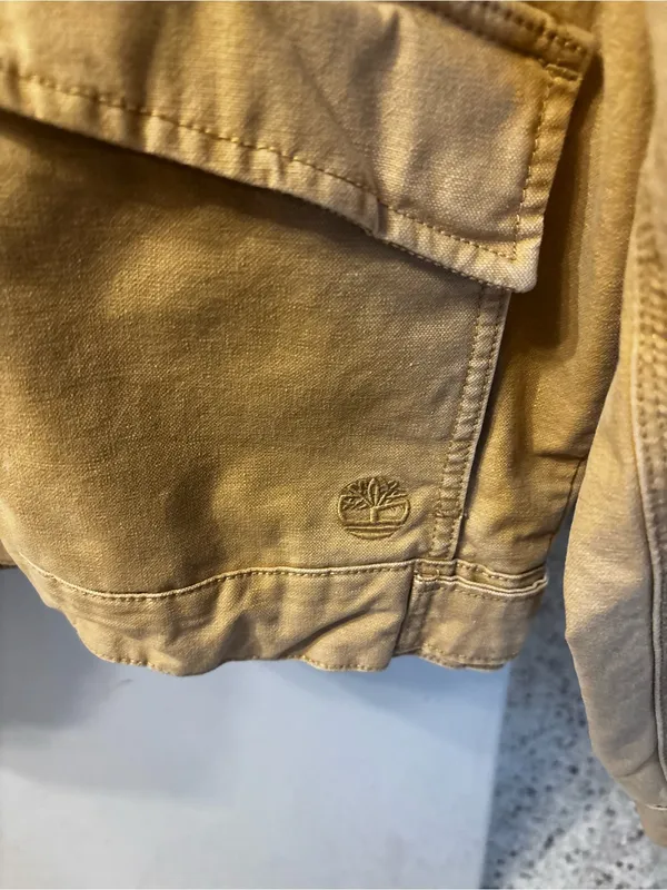 Timberland Women's Strafford Washed Canvas Jacket 2.0 small Tan - Image 4