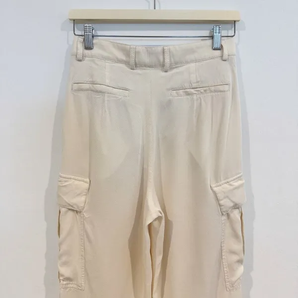 Zara Wide Leg Cargo Pants Small‎ Street Wear Baggy Chic Business Casual Utility - Image 8