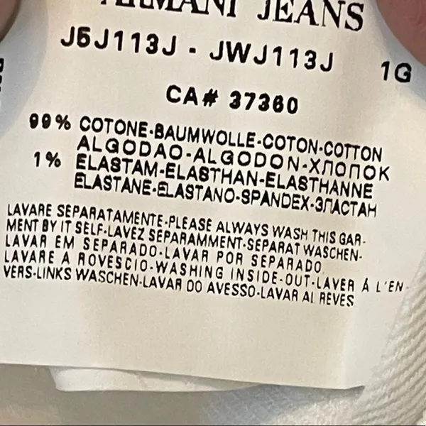 Armani Jeans White‎ White Size 27 - Image 10