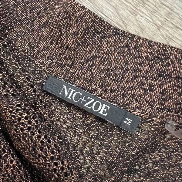 Nic + Zoe‎ medium brown cardigan - Image 10