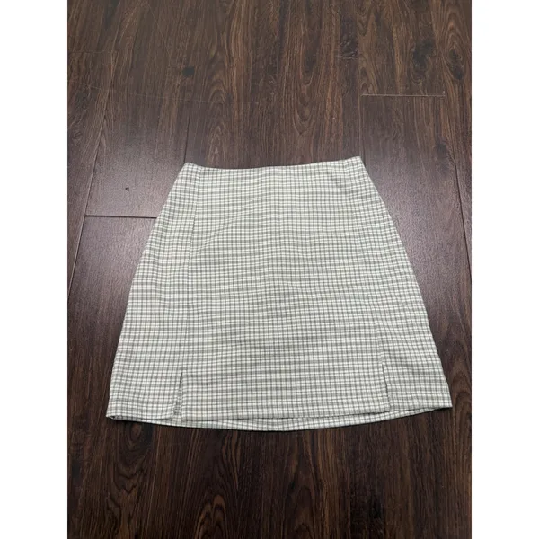John Galt (Brandy‎ Melville) Green Plaid Cara Skirt - Image 2