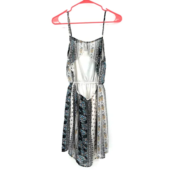 Ocean Drive size small sleeveless open back mini dress‎ blue white - Image 2