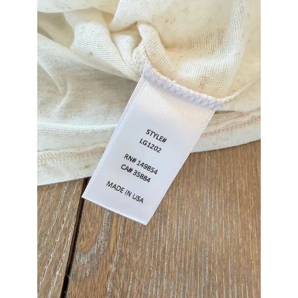 NWOT Sage The Label Short‎ Sleeve Tee Women's Cream Size Medium - Image 5