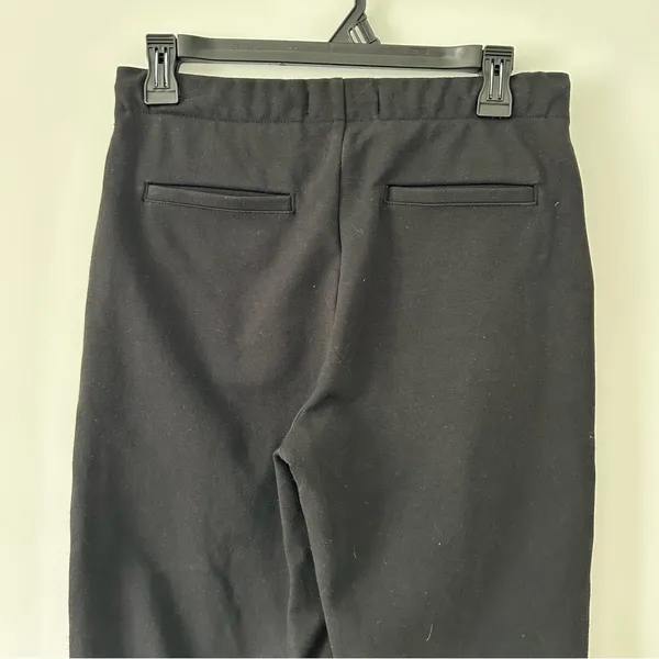 Everlane The Dream Pant Slim Straight Pintuck Pull On Pants Neutral Black S - Image 5