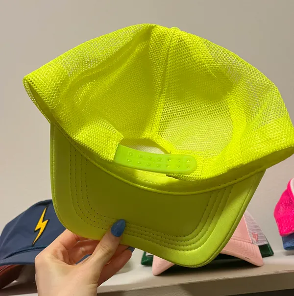 Brat Neon Trucker Hat Yellow - Image 2