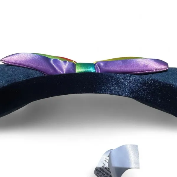 Disney Parks Pride Minnie Ears Denim Rainbow Bow Embroidered Authentic - Image 6