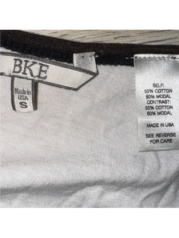 BKE white grey short half sleeve shirt top - Image 3