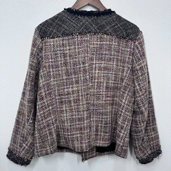 Coldwater Creek Size 16 Tweed Jacket Classic‎ Career Feminine Academia Fall - Image 2