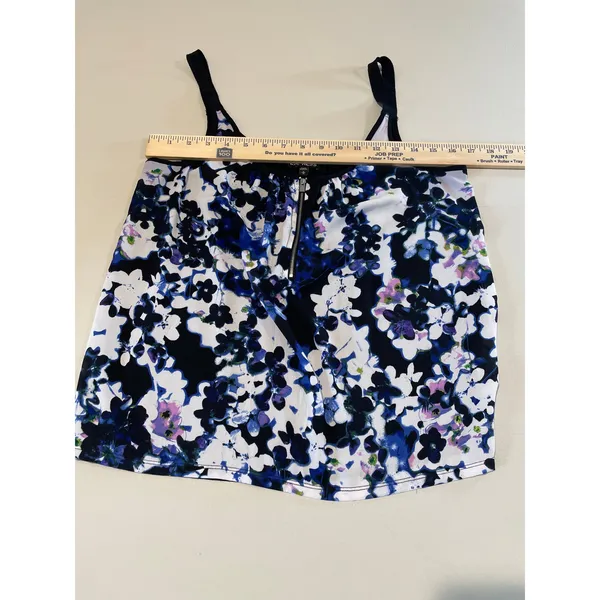 Express Floral & Black Mixed‑Fabric Cami – Size M - Image 3