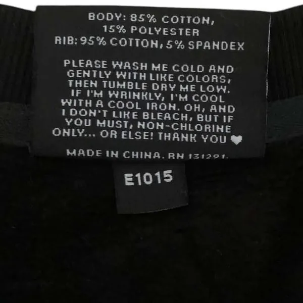 POPFLEX Cloud Crewneck Sweatshirt S/M Black Hidden Pockets Athleisure Cozy - Image 6